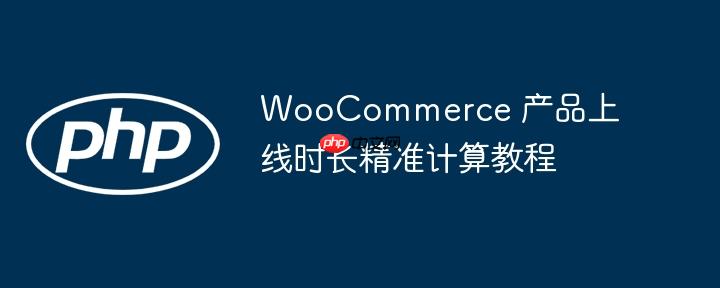 WooCommerce 产品上线时长精准计算教程