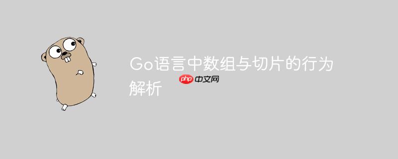 Go语言中数组与切片的行为解析