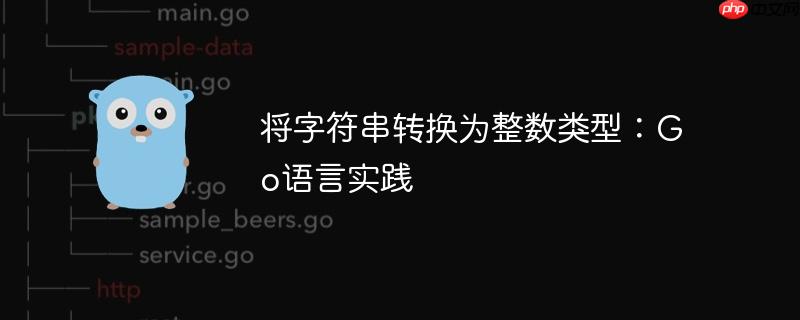 将字符串转换为整数类型：Go语言实践