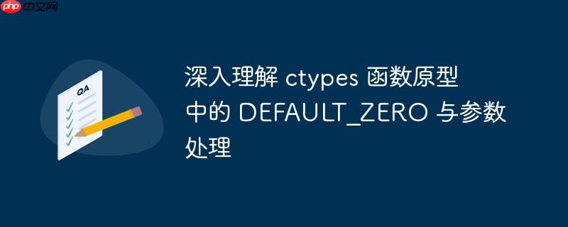 深入理解 ctypes 函数原型中的 DEFAULT_ZERO 与参数处理