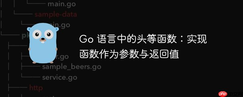 Go 语言中的头等函数：实现函数作为参数与返回值