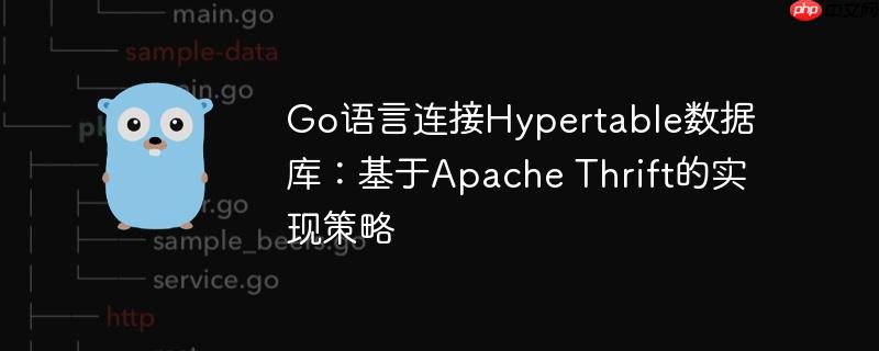 Go语言连接Hypertable数据库：基于Apache Thrift的实现策略