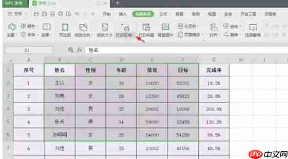 wps office怎么设置打印区域-wps office设置打印区域的方法