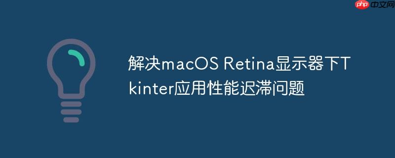 解决macOS Retina显示器下Tkinter应用性能迟滞问题