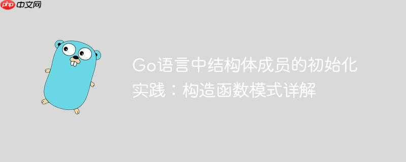 Go语言中结构体成员的初始化实践：构造函数模式详解