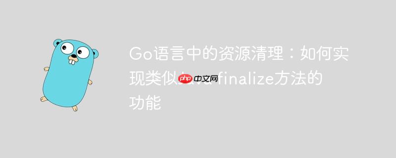 Go语言中的资源清理：如何实现类似Java finalize方法的功能