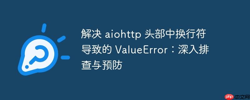 解决 aiohttp 头部中换行符导致的 ValueError：深入排查与预防