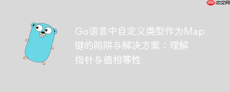 Go语言中自定义类型作为Map键的陷阱与解决方案：理解指针与值相等性