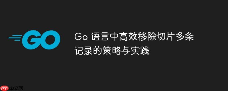 Go 语言中高效移除切片多条记录的策略与实践