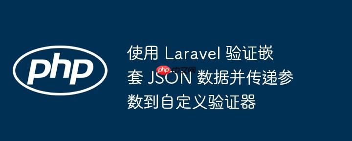 使用 Laravel 验证嵌套 JSON 数据并传递参数到自定义验证器