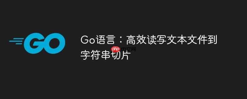 Go语言：高效读写文本文件到字符串切片