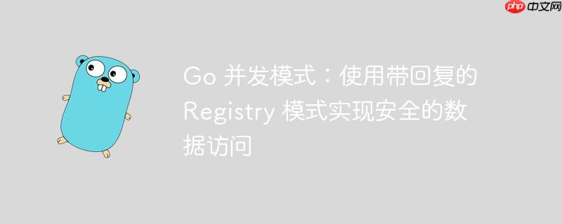 Go 并发模式：使用带回复的 Registry 模式实现安全的数据访问