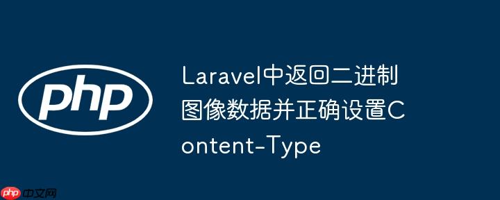 laravel中返回二进制图像数据并正确设置content-type