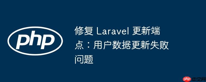 修复 laravel 更新端点：用户数据更新失败问题