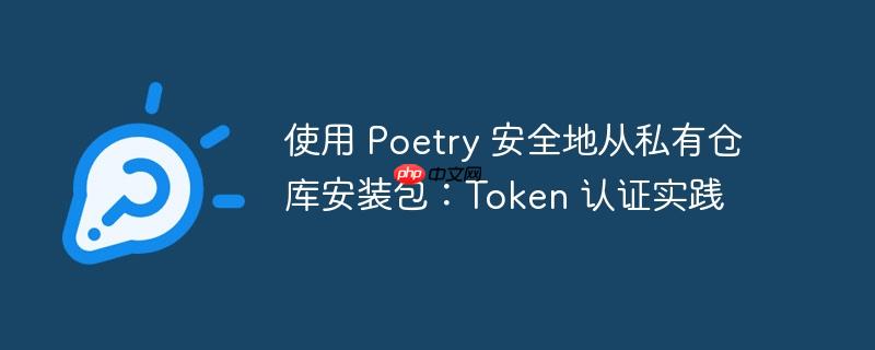 使用 poetry 安全地从私有仓库安装包：token 认证实践