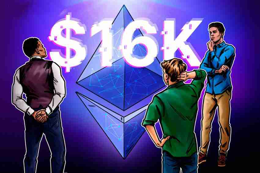 以太坊交易员预计ETH价格将在本周期达到1.6万美元