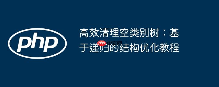 高效清理空类别树：基于递归的结构优化教程