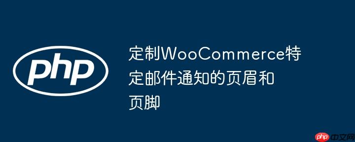 定制WooCommerce特定邮件通知的页眉和页脚