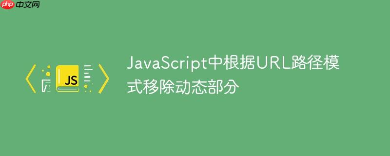 JavaScript中根据URL路径模式移除动态部分