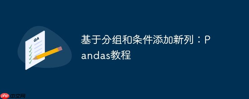 基于分组和条件添加新列：Pandas教程