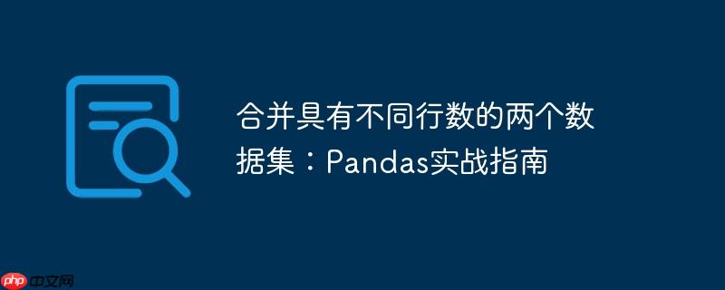 合并具有不同行数的两个数据集：Pandas实战指南