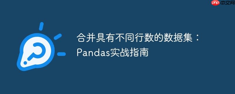 合并具有不同行数的数据集：Pandas实战指南