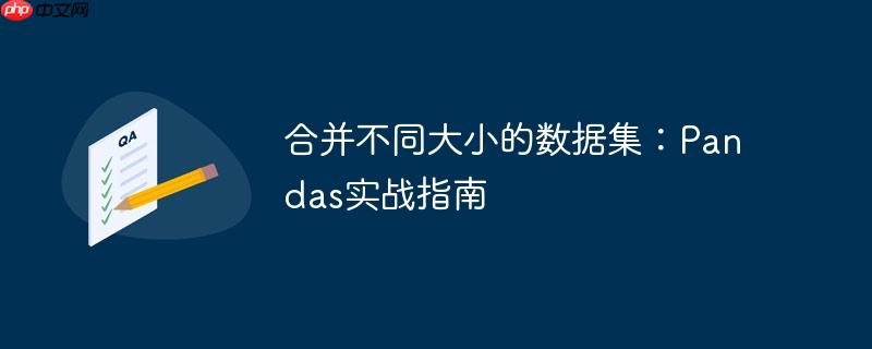 合并不同大小的数据集：Pandas实战指南