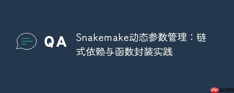 Snakemake动态参数管理：链式依赖与函数封装实践