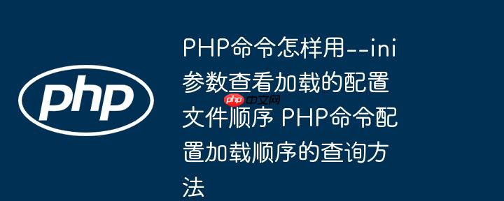 PHP命令怎样用–ini参数查看加载的配置文件顺序 PHP命令配置加载顺序的查询方法