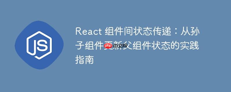 React 组件间状态传递：从孙子组件更新父组件状态的实践指南