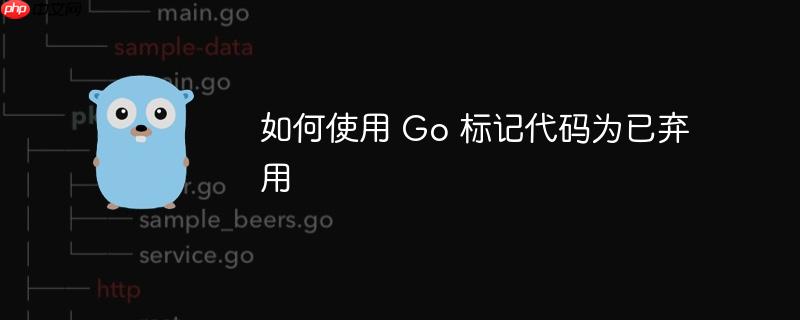 如何使用 Go 标记代码为已弃用