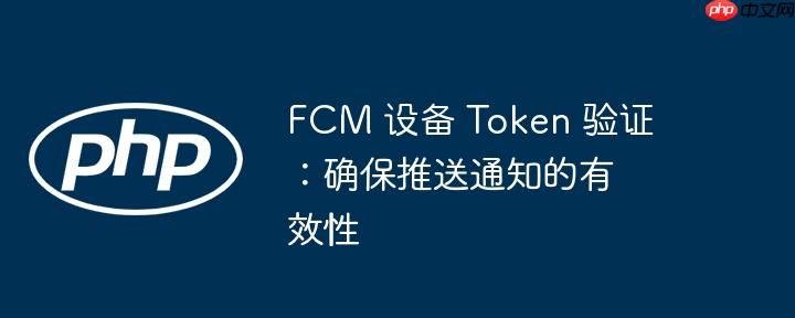 FCM 设备 Token 验证：确保推送通知的有效性
