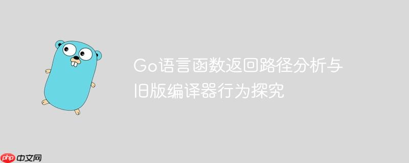 Go语言函数返回路径分析与旧版编译器行为探究