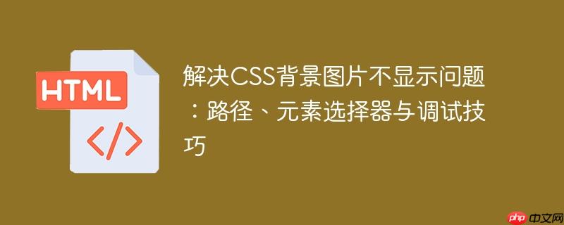 解决CSS背景图片不显示问题：路径、元素选择器与调试技巧