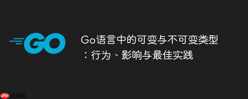 Go语言中的可变与不可变类型：行为、影响与最佳实践