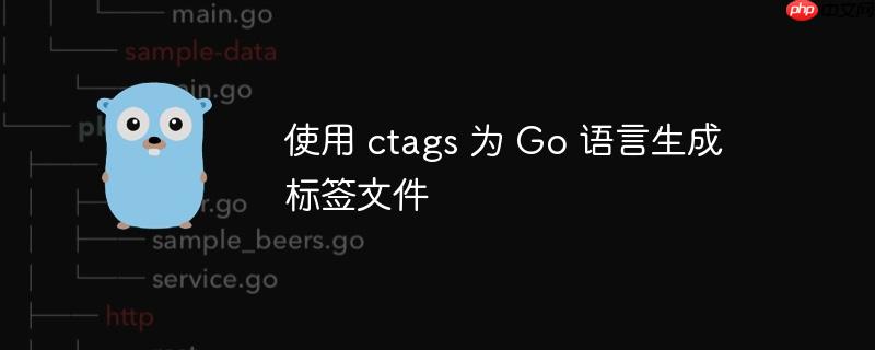 使用 ctags 为 Go 语言生成标签文件