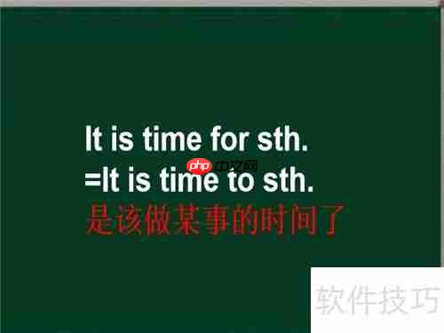 It is time for用法解析