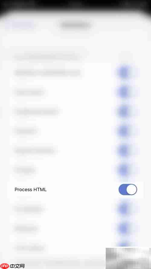 关闭Drafts中Process HTML方法
