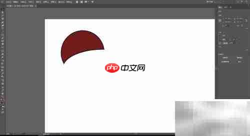Illustrator绘制月亮图形