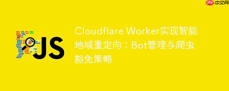 Cloudflare Worker实现智能地域重定向：Bot管理与爬虫豁免策略