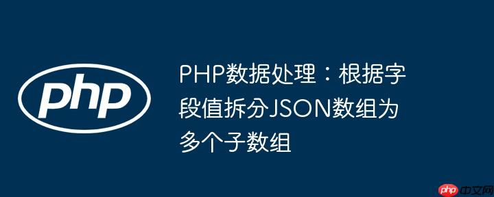 PHP数据处理：根据字段值拆分JSON数组为多个子数组