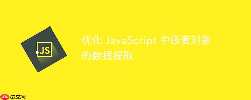 优化 JavaScript 中嵌套对象的数据提取