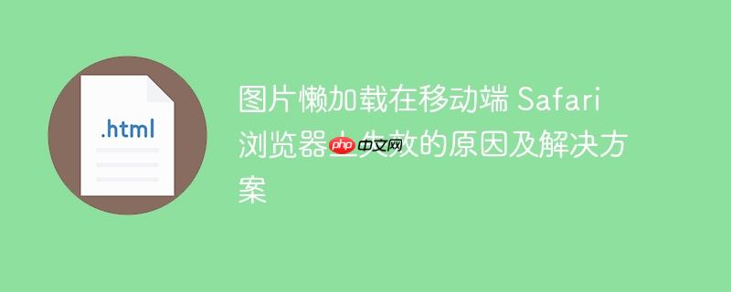 图片懒加载在移动端 Safari 浏览器上失效的原因及解决方案