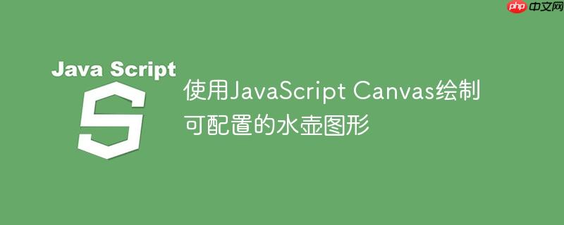 使用JavaScript Canvas绘制可配置的水壶图形