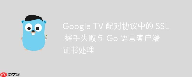 Google TV 配对协议中的 SSL 握手失败与 Go 语言客户端证书处理