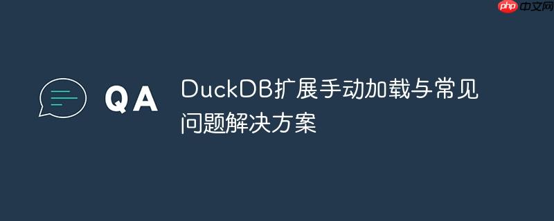 DuckDB扩展手动加载与常见问题解决方案