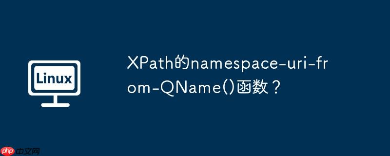 XPath的namespace-uri-from-QName()函数？