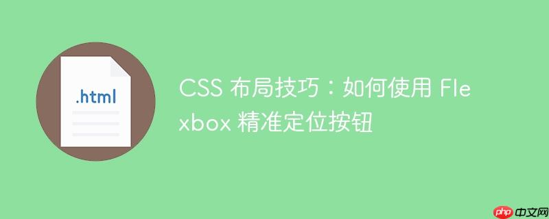 CSS 布局技巧：如何使用 Flexbox 精准定位按钮