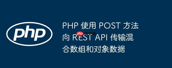 PHP 使用 POST 方法向 REST API 传输混合数组和对象数据