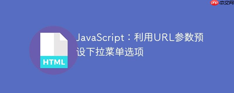 JavaScript：利用URL参数预设下拉菜单选项